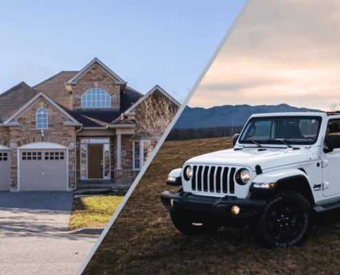 Home and Vehicle Photo collage