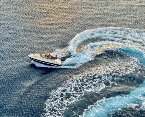 A boat on the water